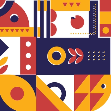 Free Modern Geometric Clipart Template to Edit Online