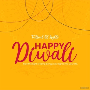 Happy Diwali Typography Vector