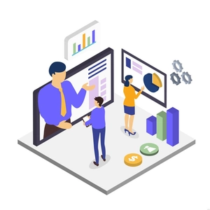 Marketing Strategy Isometric Illustration