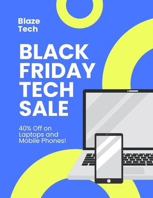 Black Friday Tech Sale Flyer Template