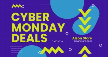 Free Cyber Monday Deals Facebook Post Template to Edit Online
