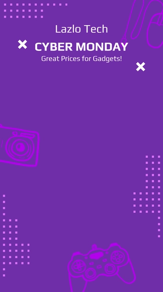 Free Cyber Monday Promotion Snapchat Geofilter Template to Edit Online