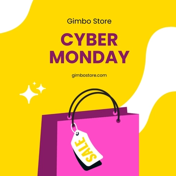 Free Cyber Monday Ad Instagram Post Template to Edit Online