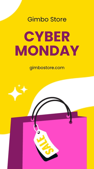 Free Cyber Monday Ad Instagram Story Template to Edit Online