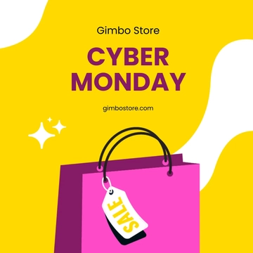 Free Cyber Monday Ad LinkedIn Post Template to Edit Online