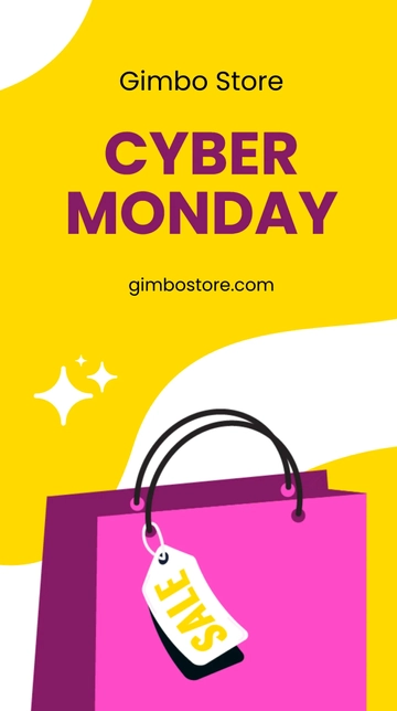 Free Cyber Monday Ad WhatsApp Post Template to Edit Online