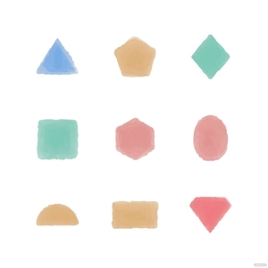 Watercolor Geometric Vector