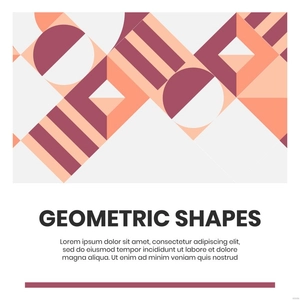 Geometric Poster Vector
