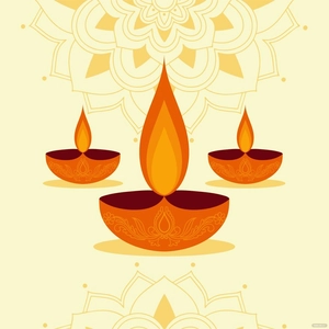 Diwali Flame Vector