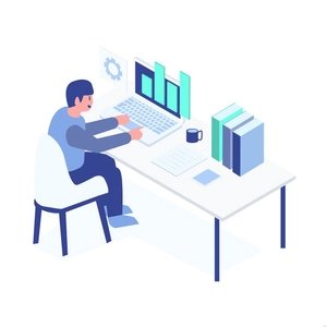 Flat Isometric Illustration