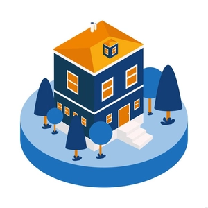 Isometric House Illustration