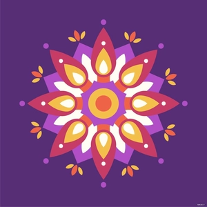 Floral Diwali Vector