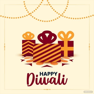 Diwali Gift Box Vector