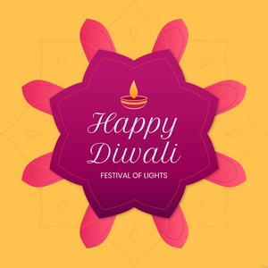 Diwali Greeting Vector