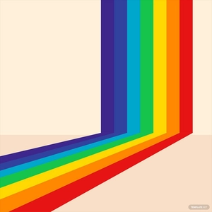 Free Rainbow Lines Clipart Template to Edit Online