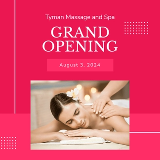 Free Massage & Spa Center Opening Instagram Post Template to Edit Online