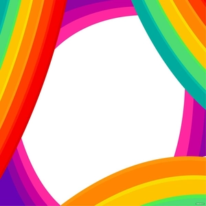 Rainbow Frame Vector