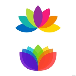 Rainbow Flower Vector
