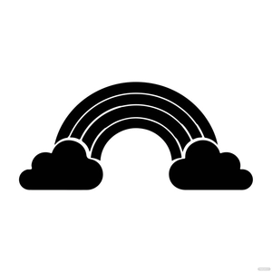 Black Rainbow Vector