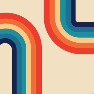 Retro Rainbow Vector