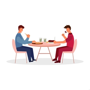 Food Eating Illustration