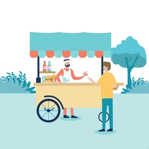 Street Food Illustration