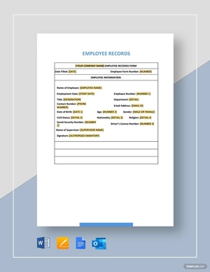Employee Records Template