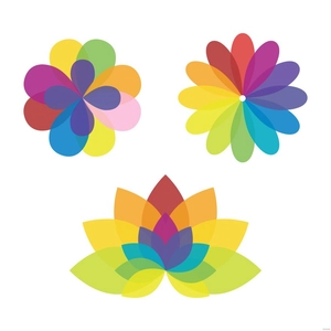 Flower Rainbow Vector