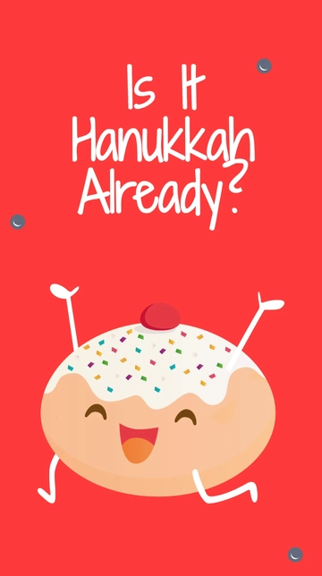Free Funny Hanukkah Whatsapp Post Template to Edit Online