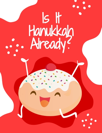 Free Funny Hanukkah Flyer Template to Edit Online