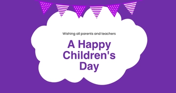 Free Happy Childrens Day Facebook Post Template to Edit Online