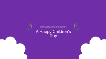 Free Happy Childrens Day Youtube Banner Template to Edit Online