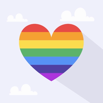 Free Rainbow Heart Clipart Template to Edit Online
