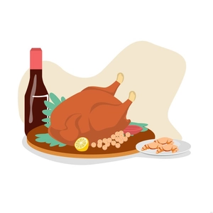 French Food Illustration