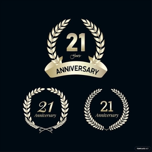 Anniversary Emblem Vector