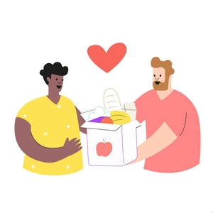 Food Drive Illustration