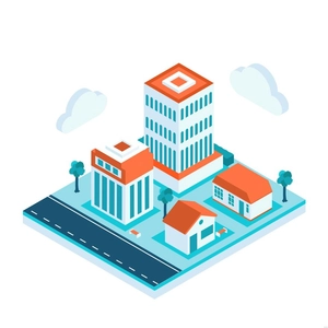 Isometric City Illustration