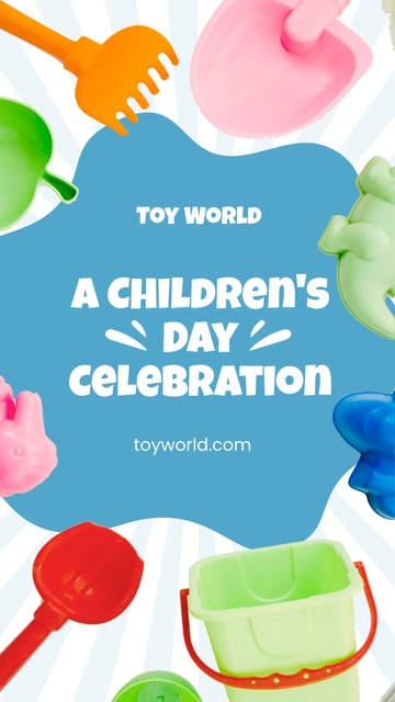 Free Children's Day Celebration Instagram Story Template to Edit Online