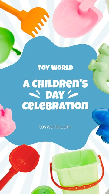 Free Children's Day Celebration Whatsapp Post Template to Edit Online