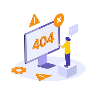 Isometric Error Notification Illustration