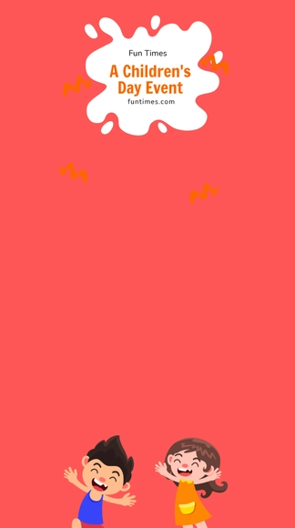 Free Children's Day Event Snapchat Geofilter Template to Edit Online