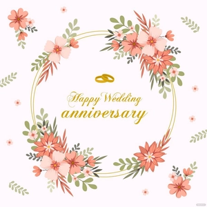 Wedding Anniversary Vector