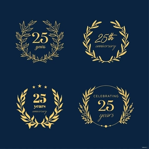 25th Anniversary Vector