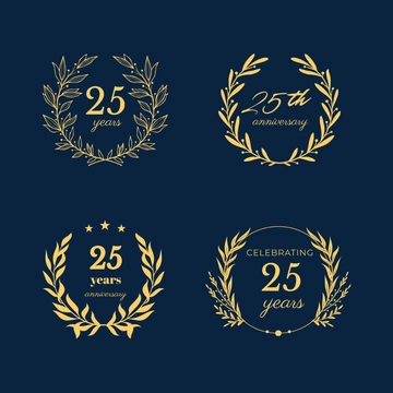 Free 25th Anniversary Clipart Template to Edit Online