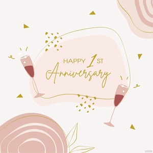 1st Anniversary Vector