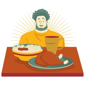 Retro Food Illustration