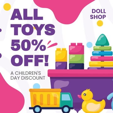 Free Children's Day Offer Instagram Post Template to Edit Online