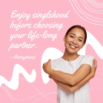 Free Singles Day Quote Linkedin Post Template to Edit Online Free Singles Day Quote Linkedin Post Template to Edit Online