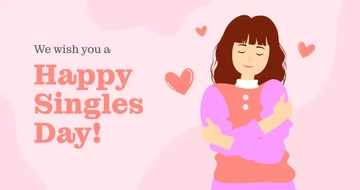 Free Happy Singles Day Facebook Post Template to Edit Online