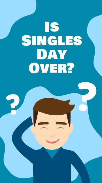 Free Funny Singles Day WhatsApp Post Template to Edit Online